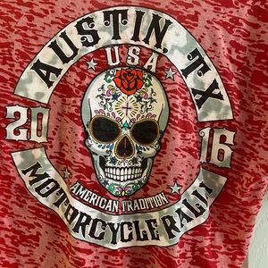 Harley short sleeve shirt.